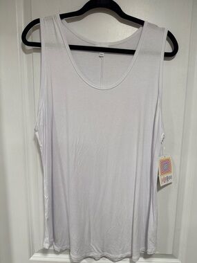 3XL LuLaRoe Classic White Scoop Neck Tank